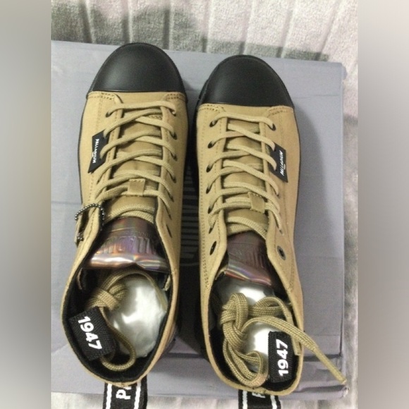 Palladium Women’s Revolt HI TX Platform Canvas Olive Boots - Picture 6 of 15